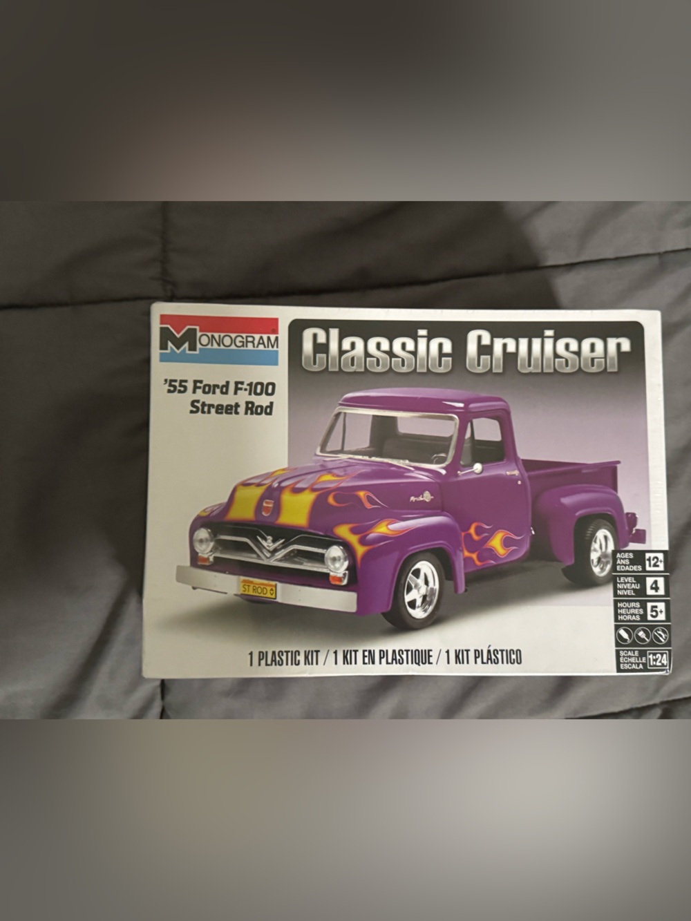 Classic Cruiser '55 Ford F-100 Kids Model Kit - Purple